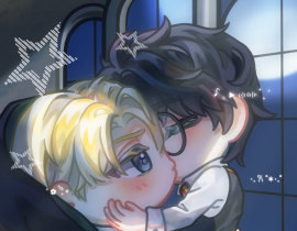 嘚啵走廊幽会_绘画作品