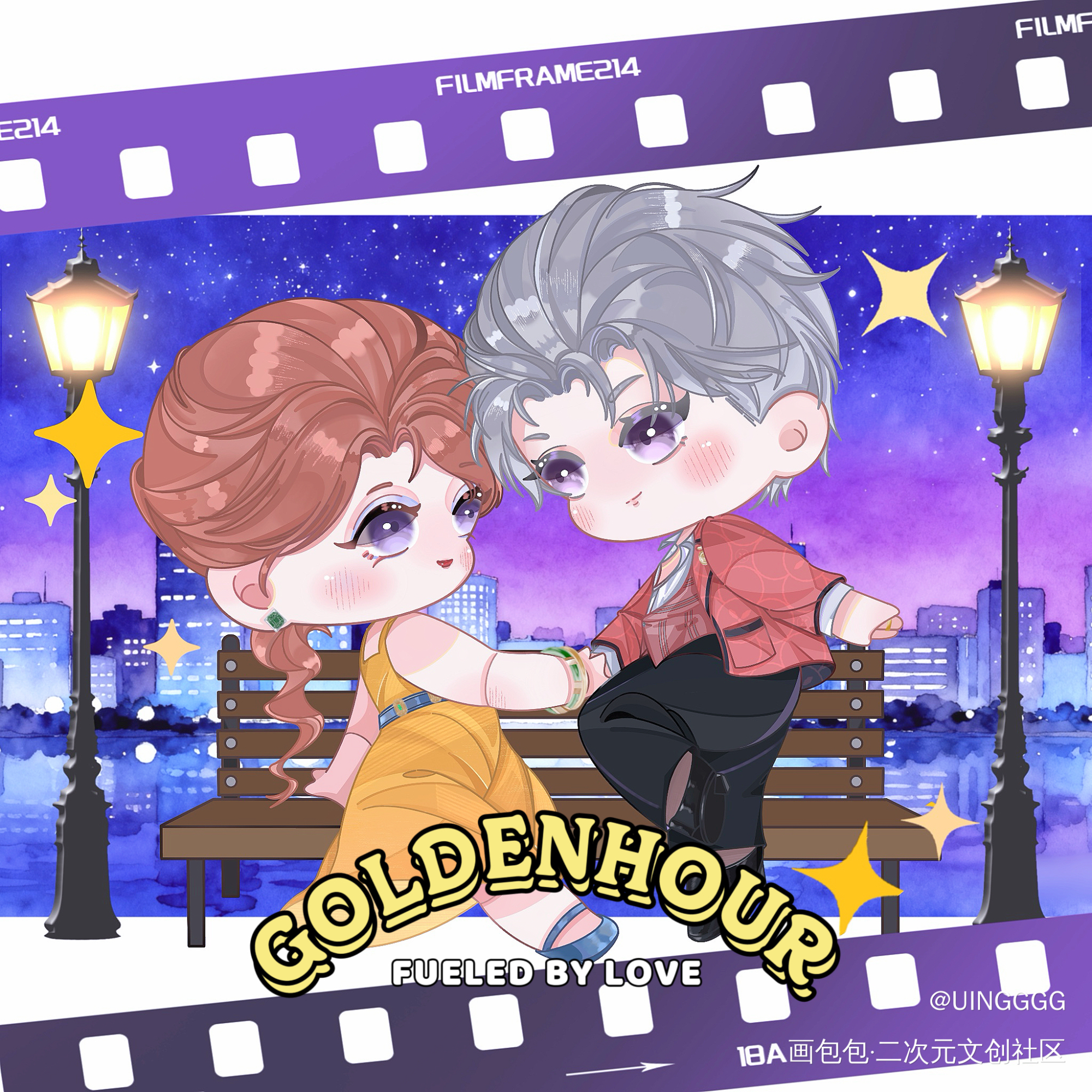 CITY OF STARS_光与夜之恋查理苏·光与夜之恋查理苏绘画作品