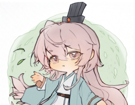 元宝采花图😌宝宝你是一款绿茶味的小饼干_绘画作品