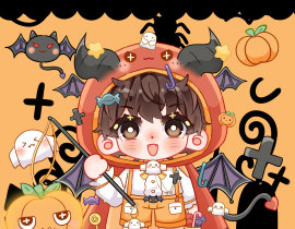 今年的万圣节是小恶魔盛望_绘画作品