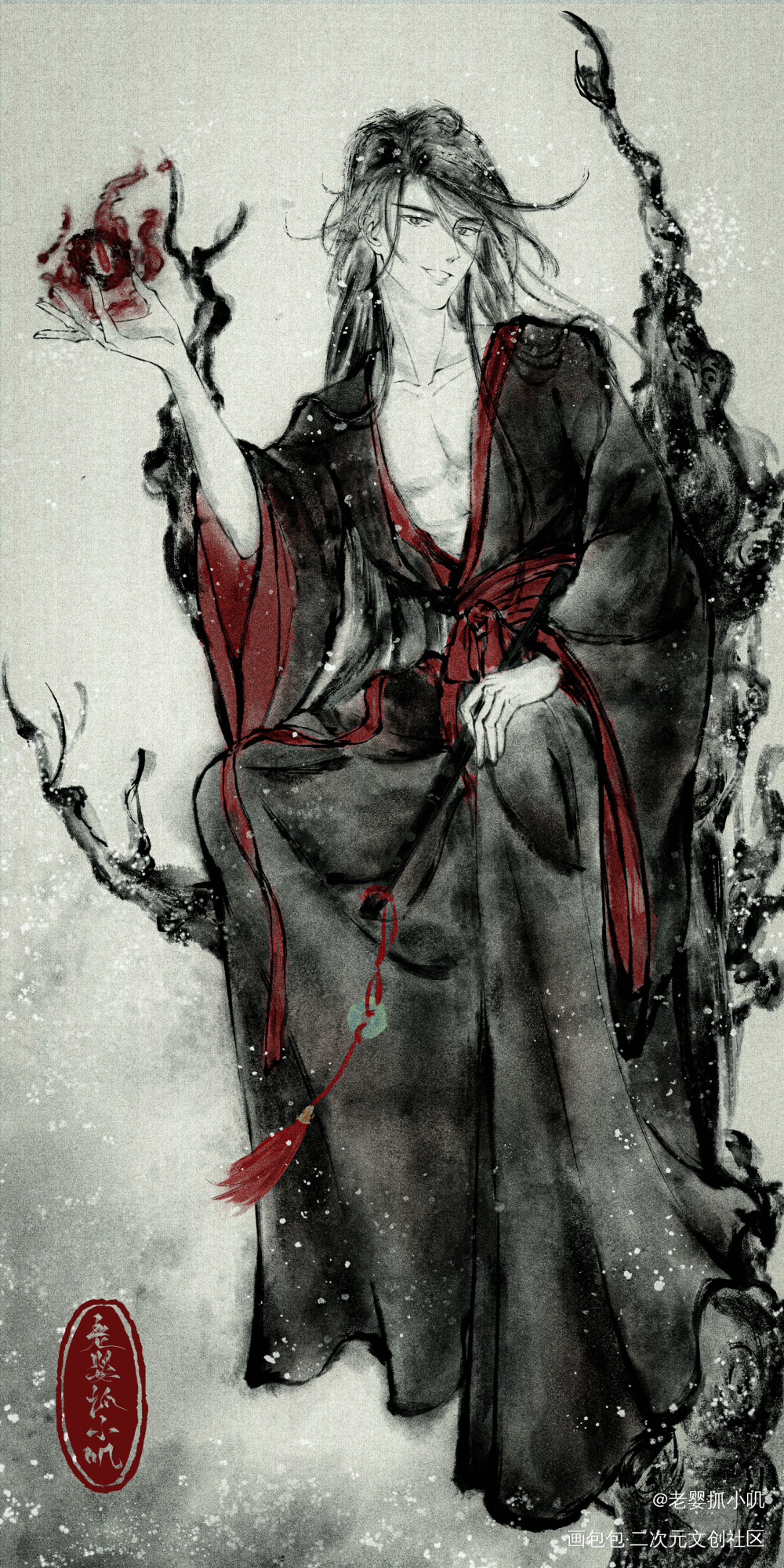 羡羡生日快乐！_魔道祖师魏无羡·魔道祖师绘画作品