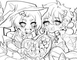 给友友的双性转同人文画的印象图图_绘画作品