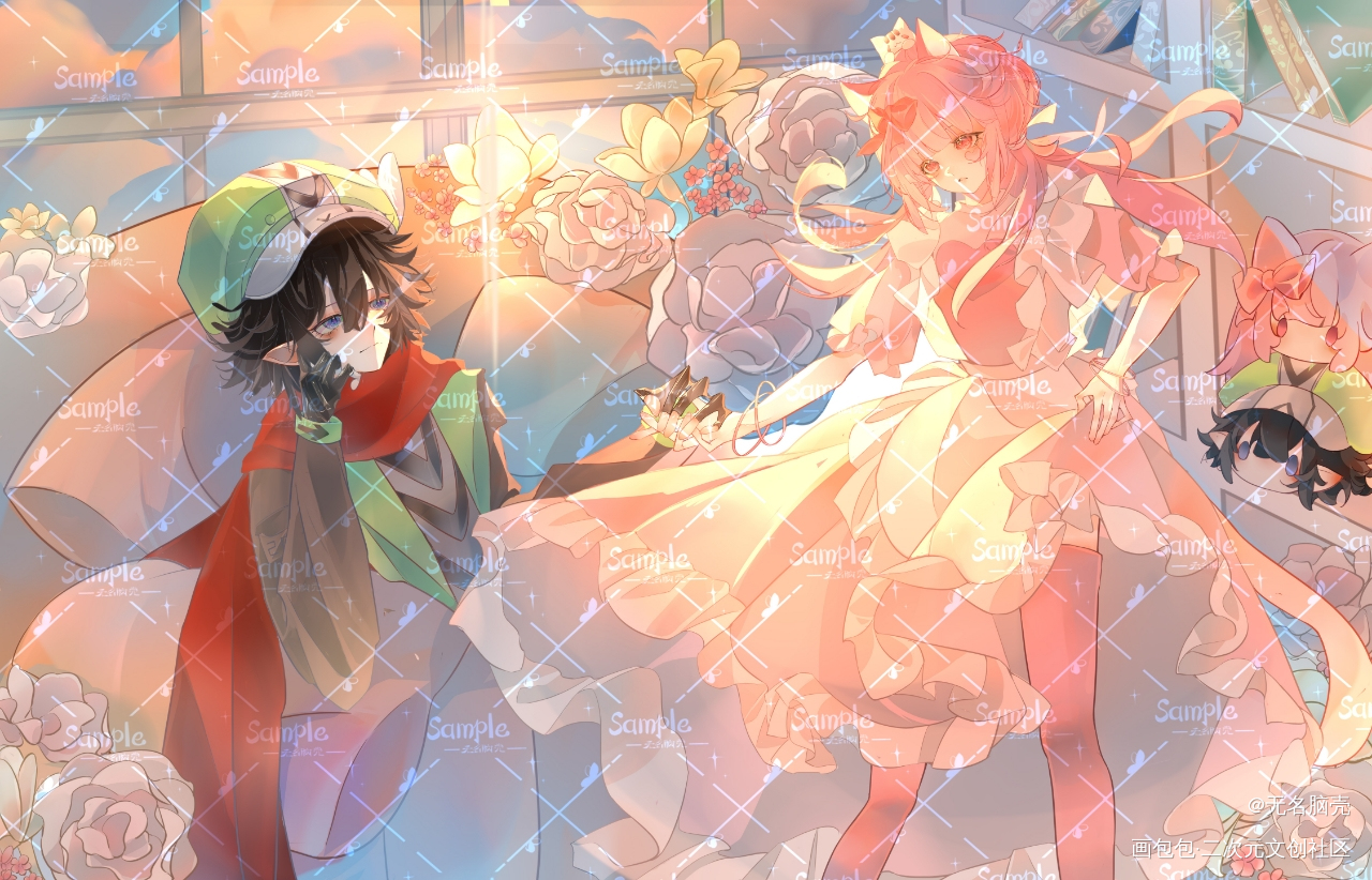 _私人稿件插画梦女稿稿件展示摸鱼绘画绘画作品