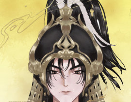 水墨古风证件照绘画作品