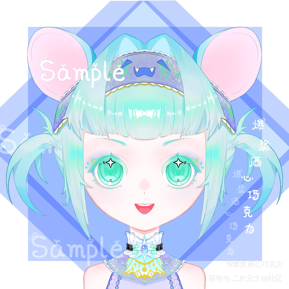 浅活一下_瞎画头像绘画作品