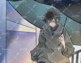 家人们捡到只猫，他想和我回家_绘画作品