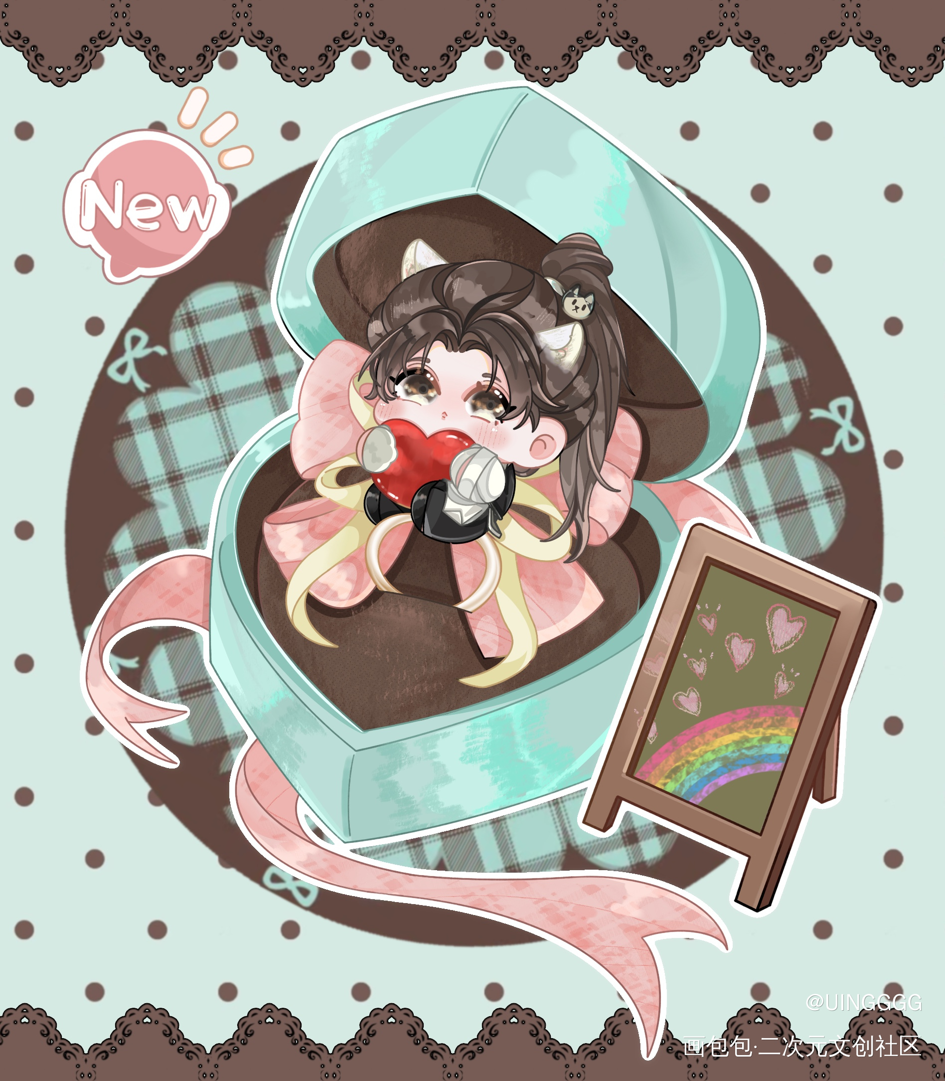 今日特供💍_二哈和他的白猫师尊燃晚楚晚宁绘画作品