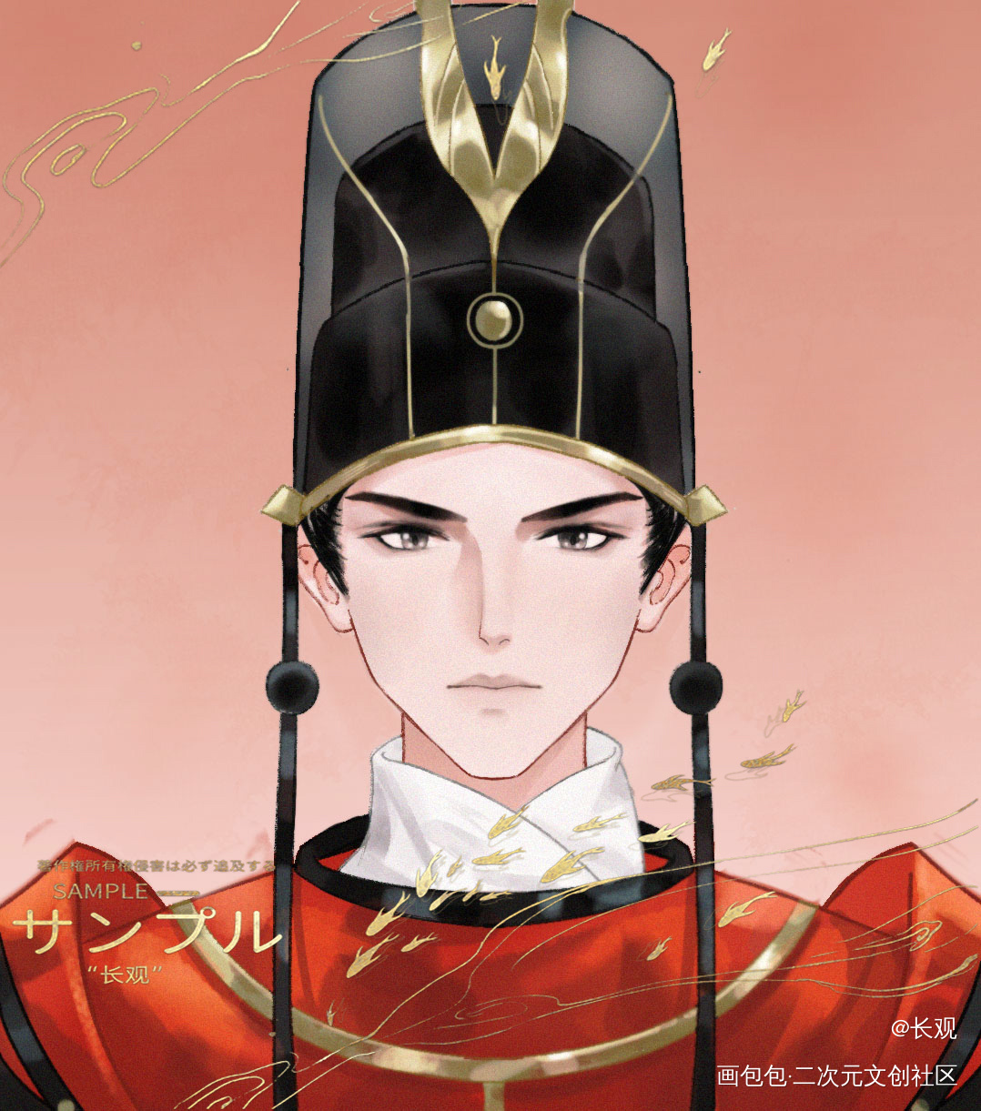 依然是水墨证件照_忘川风华录水墨忘川风华录手游稿件展示绘画作品