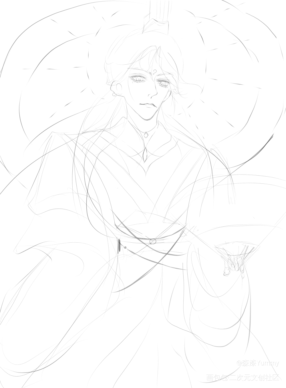 近期最满意的草稿_草稿指绘绘画oc绘画作品