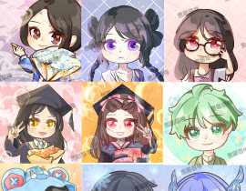 摆个摊，15/pQQ头_绘画作品