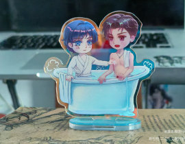 韩越&楚慈 谁来懂一下我这个韩楚捏豆立牌_绘画作品