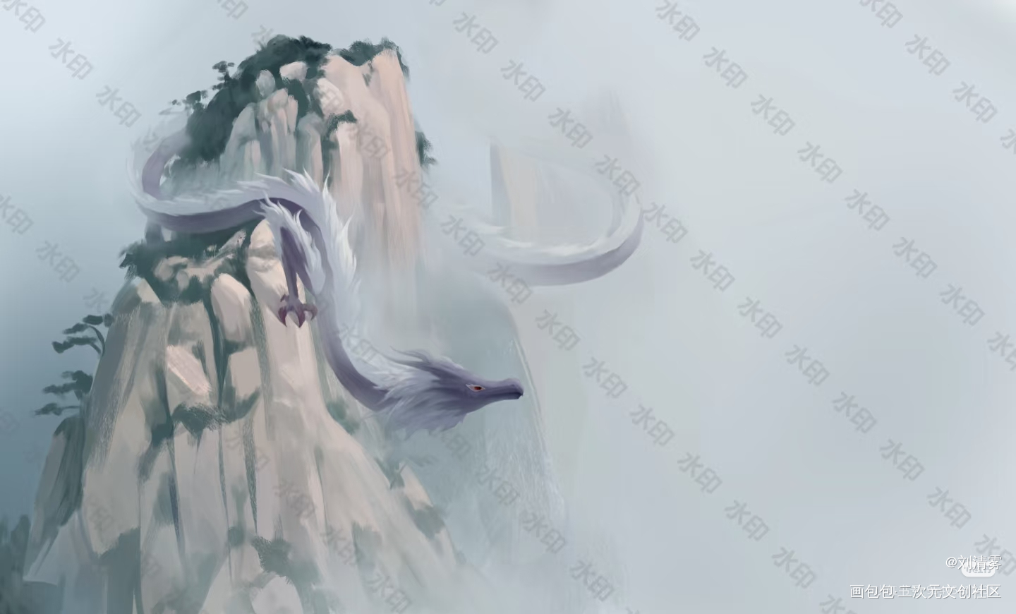 50r的稿子_龙绘画作品