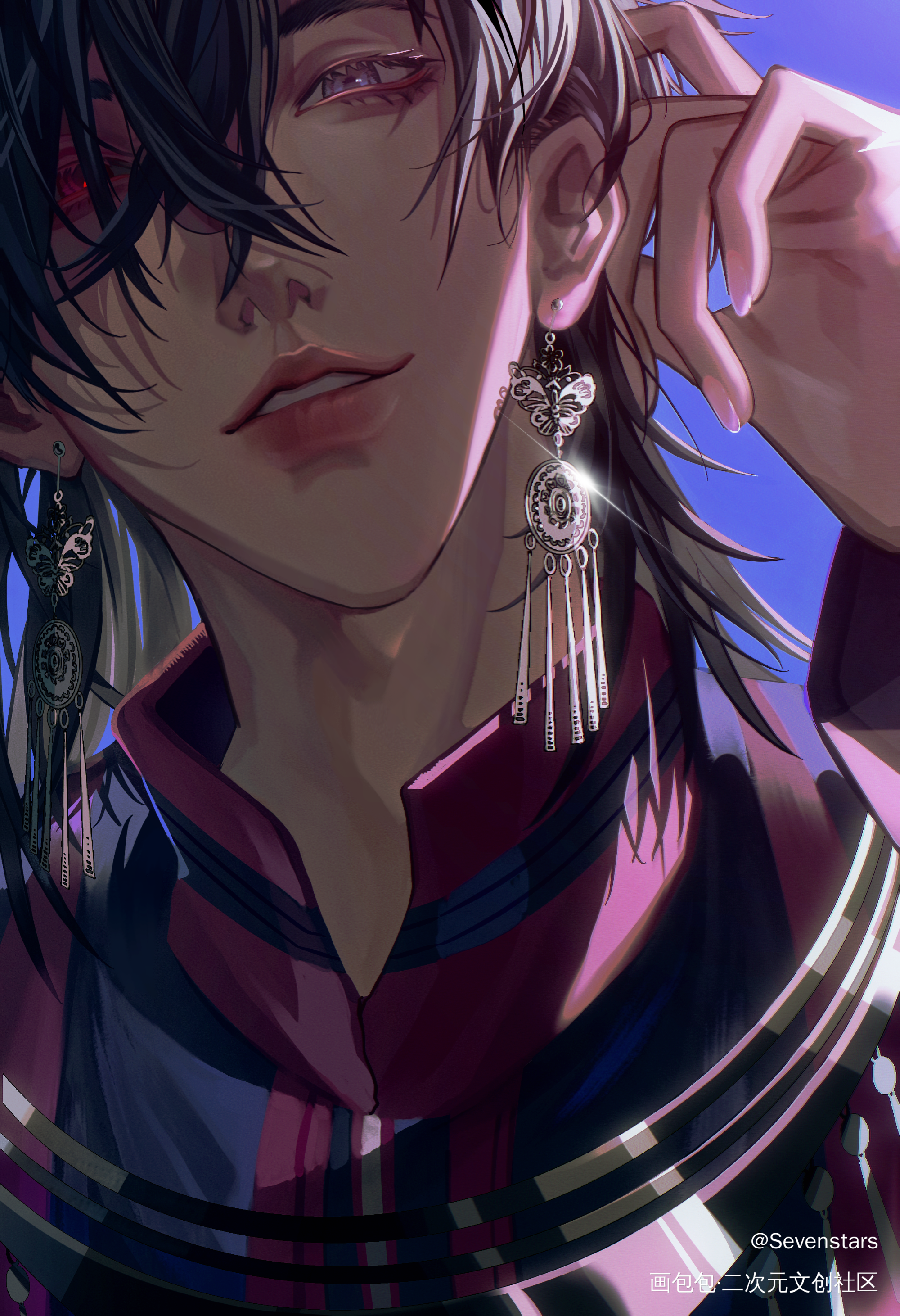 沈见青这个男鬼味_情蛊绘画作品