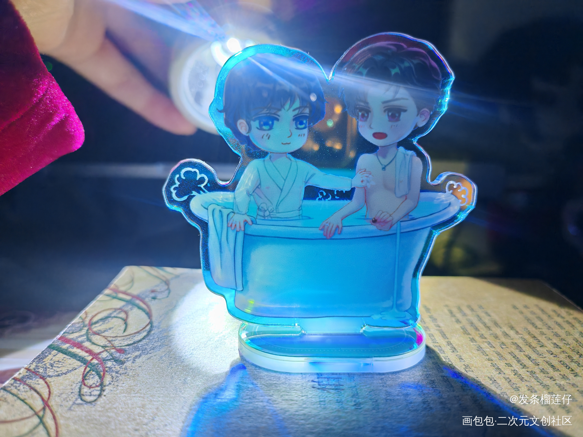 韩越&楚慈 谁来懂一下我这个韩楚捏豆立牌_提灯看刺刀韩楚韩越楚慈绘画作品