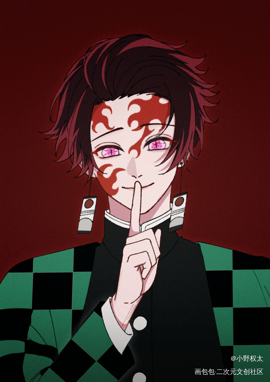 鬼王炭if_鬼灭之刃灶门炭治郎绘画作品