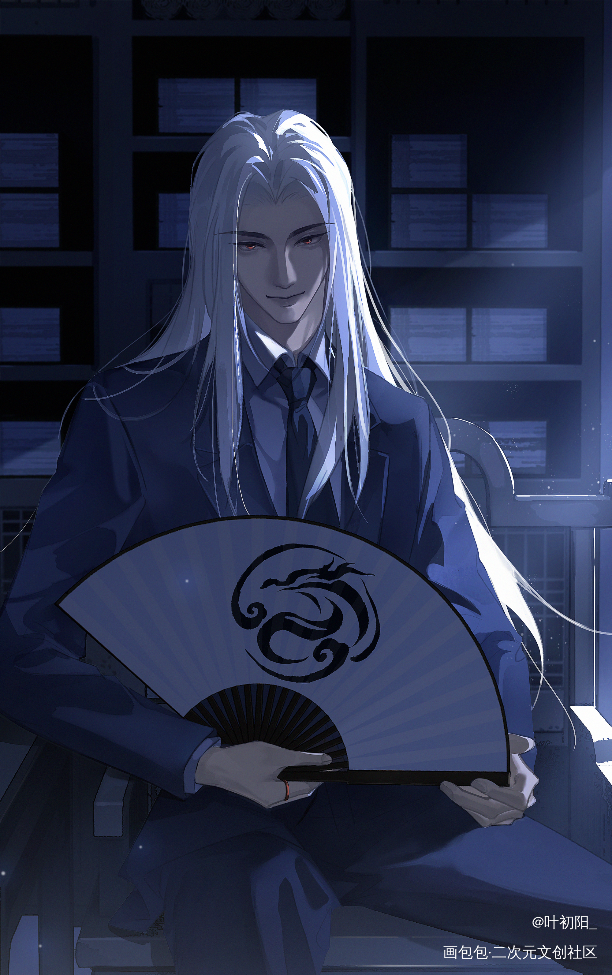 也是一款喜欢的美人_君然插画同人谷围南亭绘画绘画作品