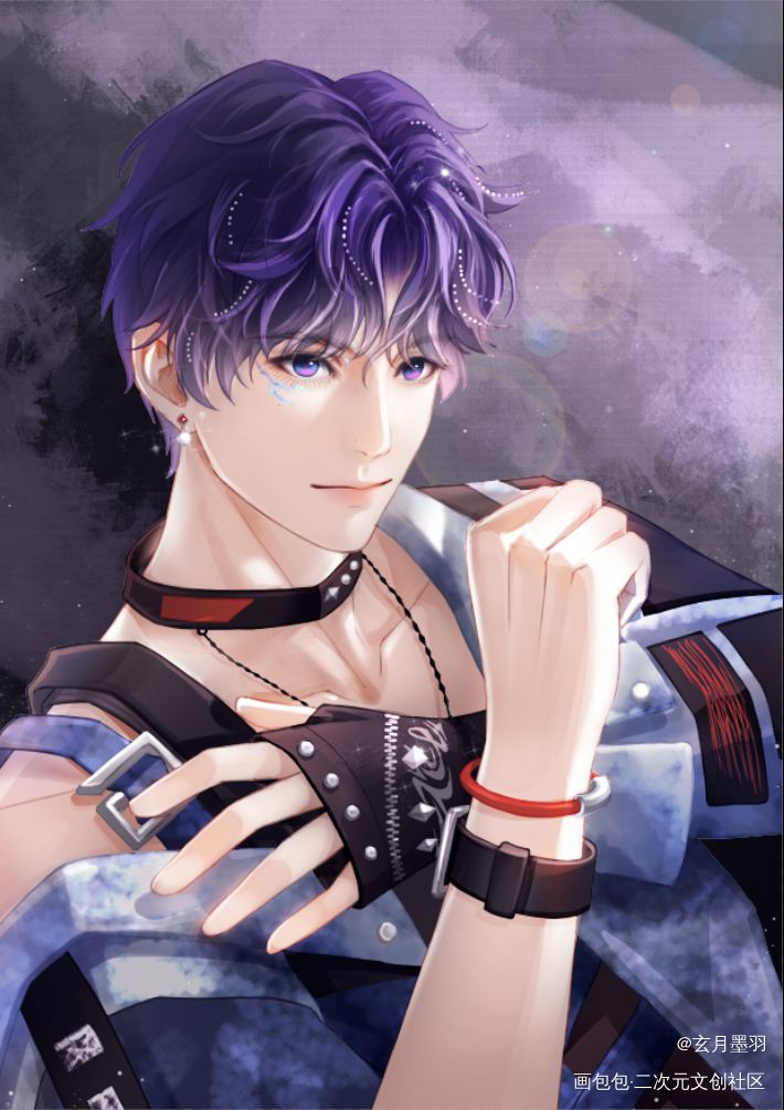 _恋与深空祁煜绘画作品