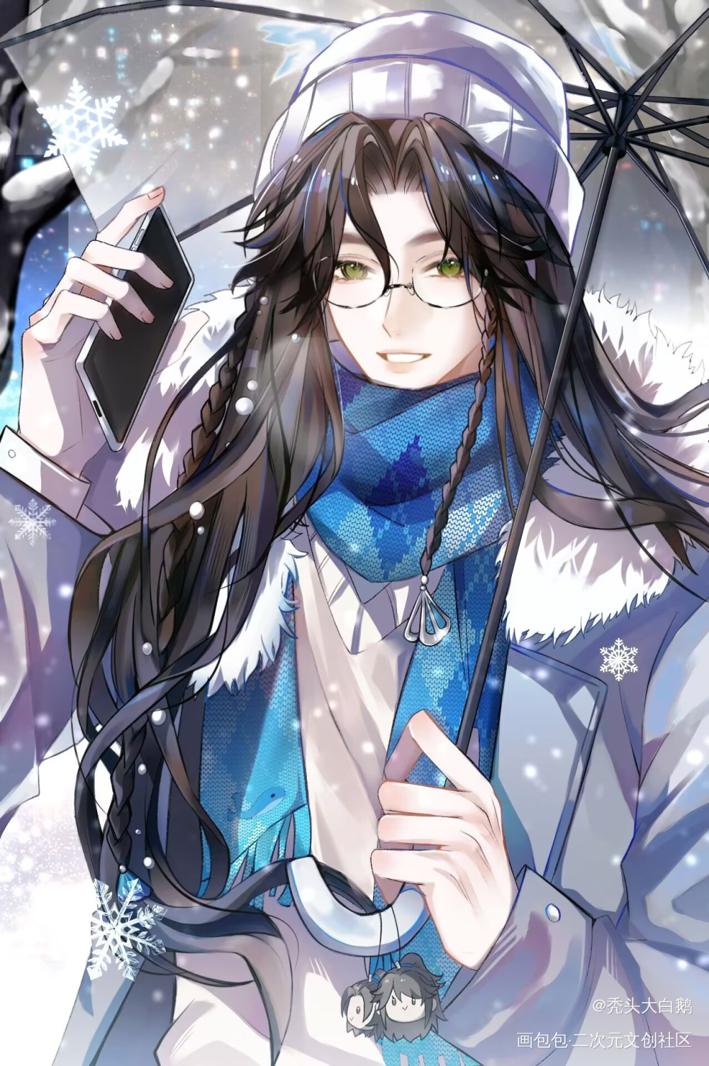 现代装凌琅师兄_凌琅同人逆水寒手游绘画作品