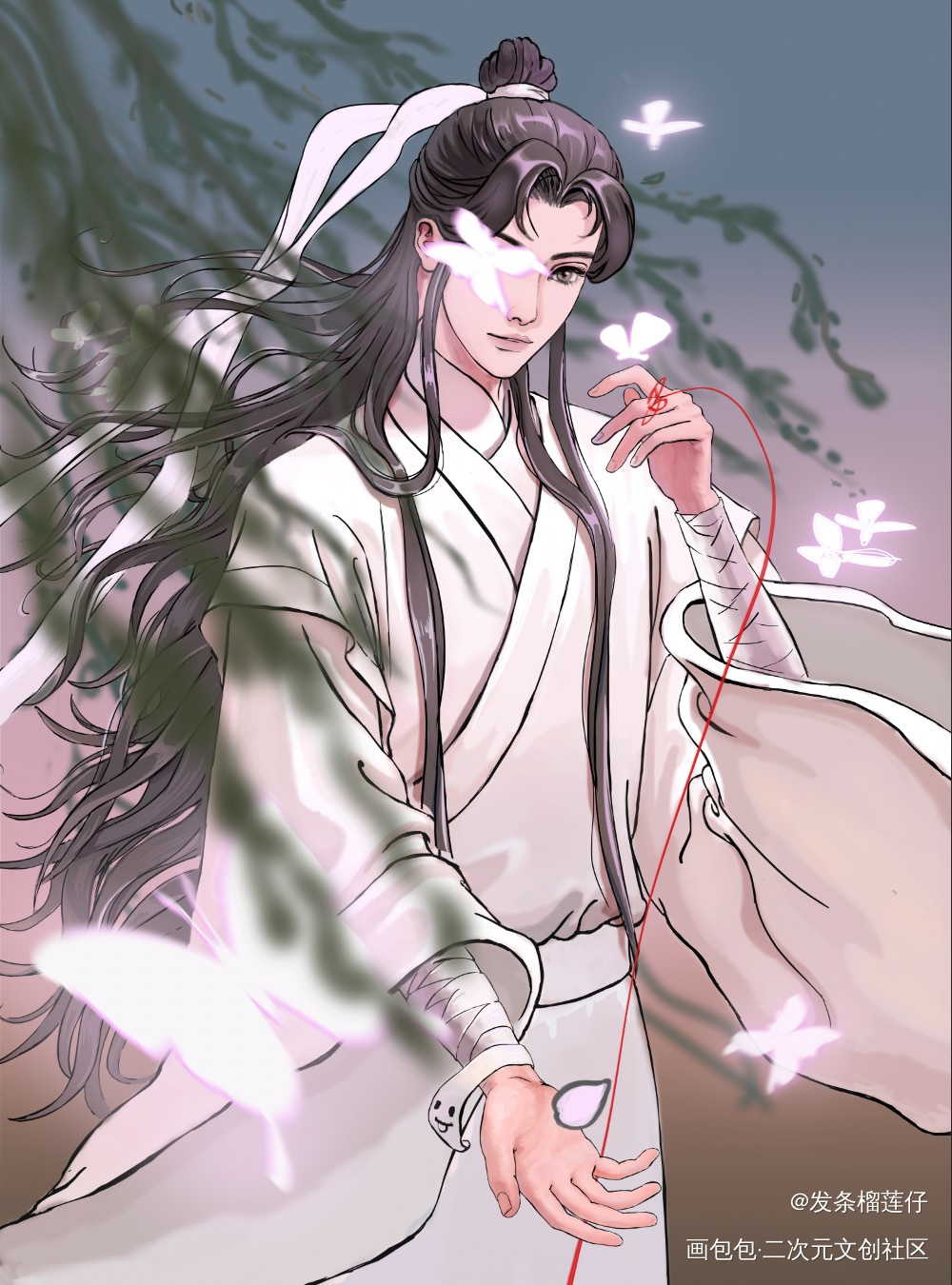 谢怜_天官赐福花怜谢怜花城绘画作品