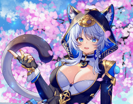 可爱猫猫～_绘画作品