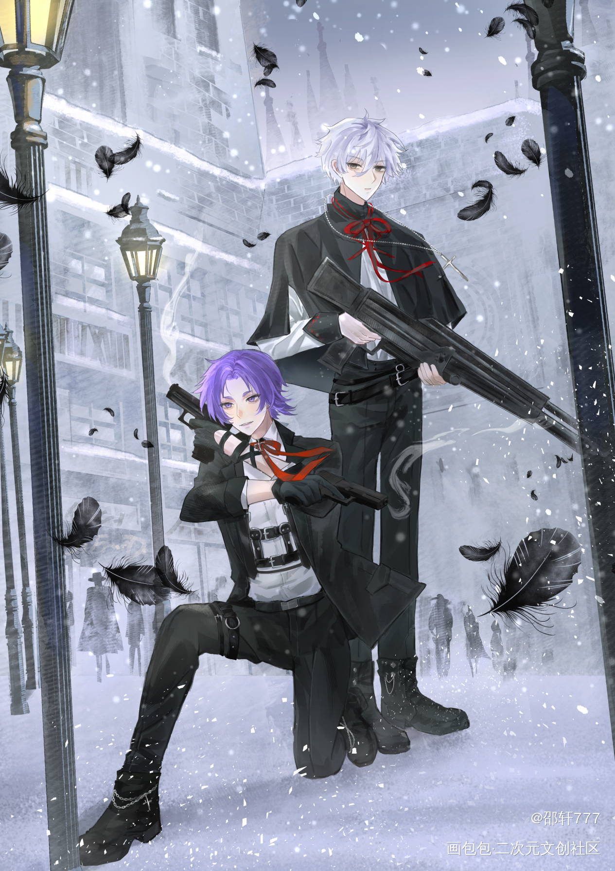 凪玲 小镇除魔师paro_蓝色禁区御影玲王凪玲凪诚士郎绘画作品