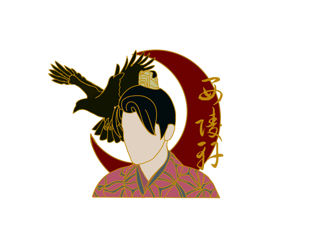 金属徽章四件套_周边设计绘画作品