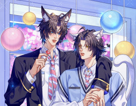 二哈学生装～_绘画作品