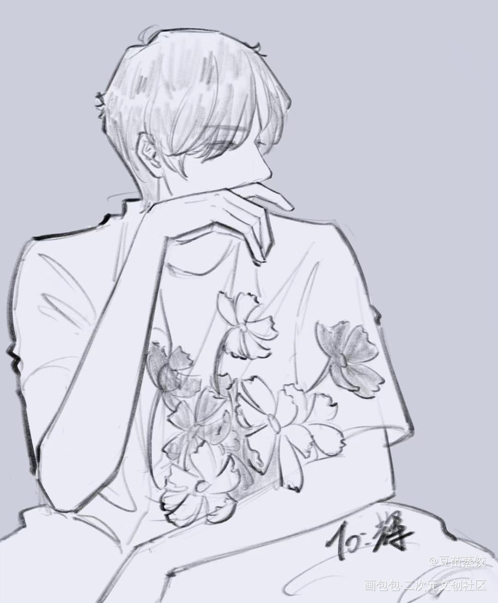 小练习1_速写画画摸鱼绘画绘画作品