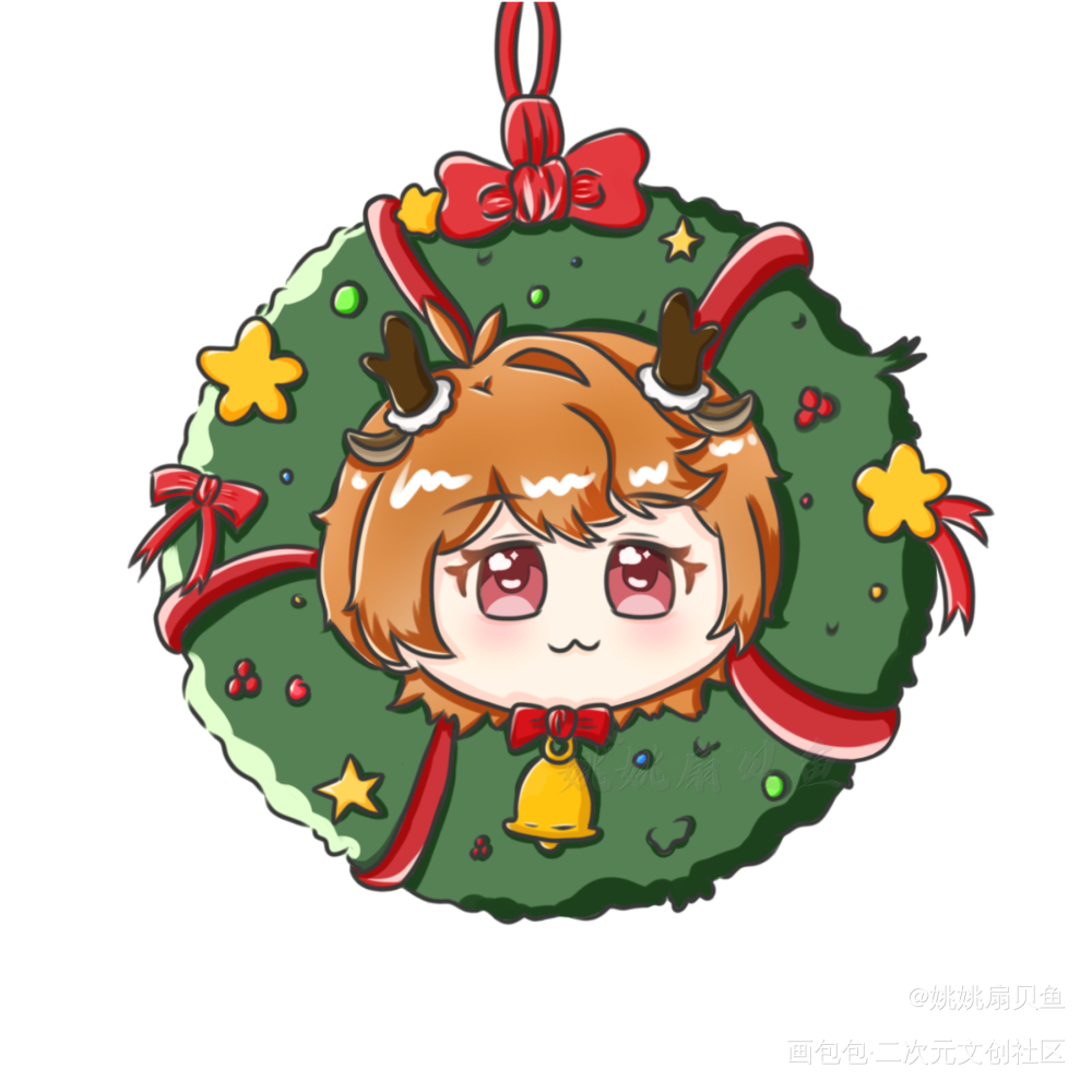 圣诞限定宝宝_未定事件簿陆景和夏彦莫弈左然Q版圣诞绘画作品