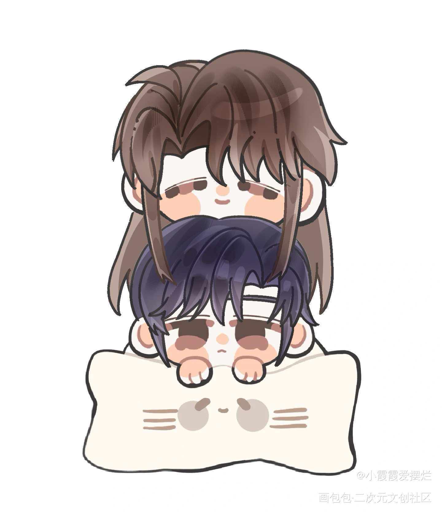 1兰舟策安的Q版萌系时刻✨_将进酒沈泽川同人板绘绘画作品