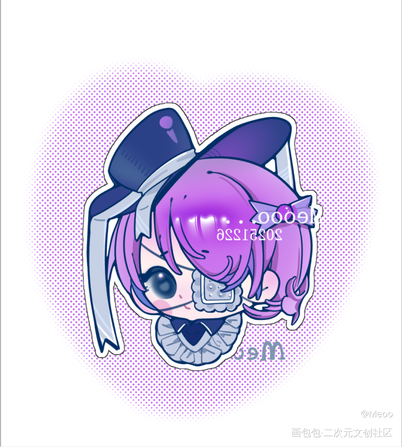 葡萄味的QQ软糖_Q版Q版头像头像练习绘画作品