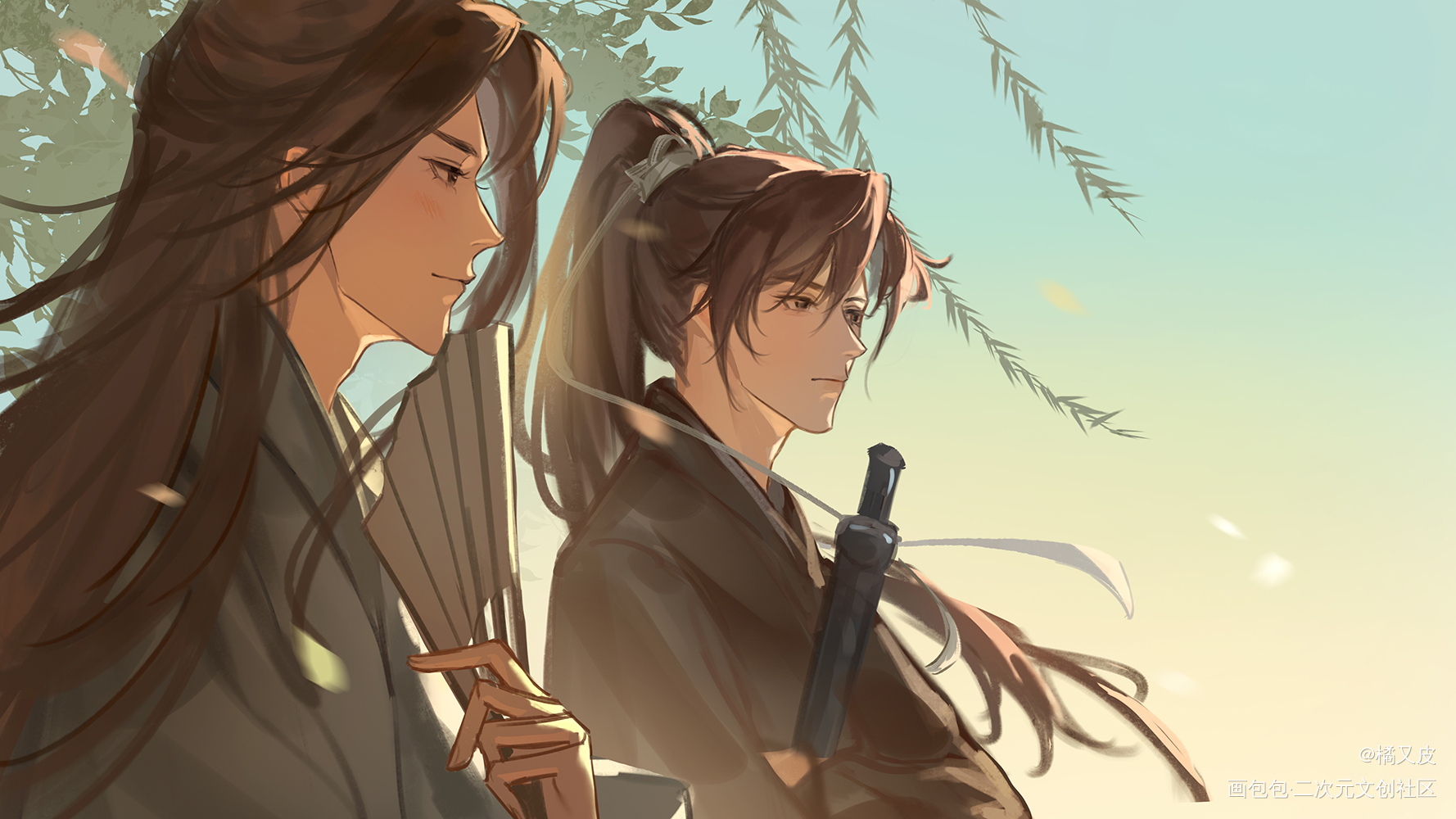 小潜只是换了件普通长袍_六爻priest绘画作品