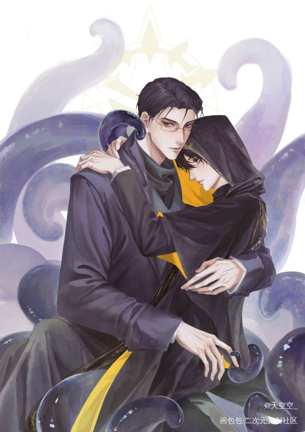 被抱着的是家1_诡秘之主愚世绘画作品