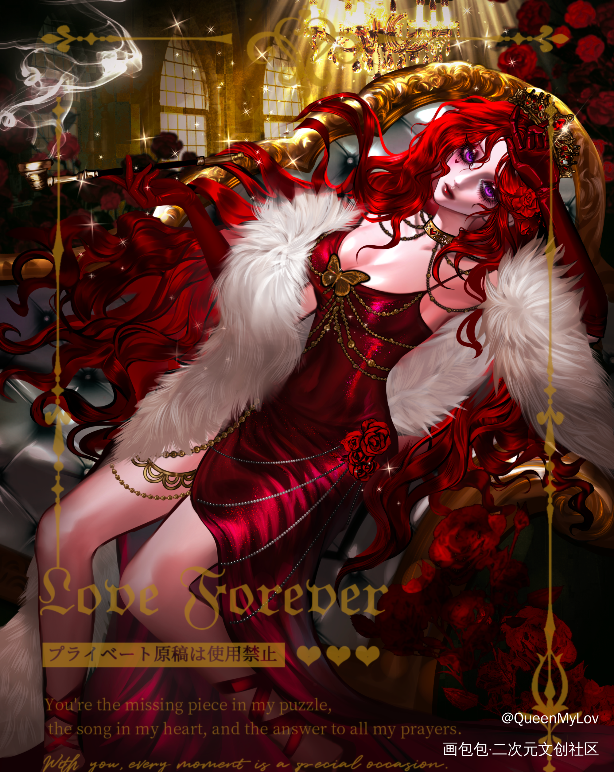 自由_私人稿件红桃皇后同人兆木弛惊封禁止使用绘画作品