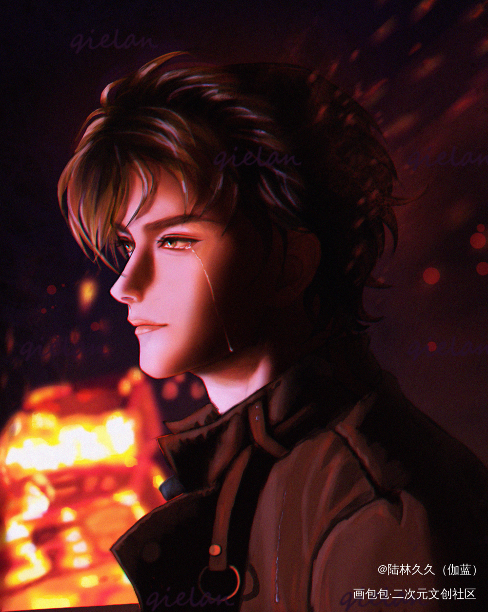 哭不出也说不出的十六年_残次品向全世界安利陆林陆必行磕cp绘画作品