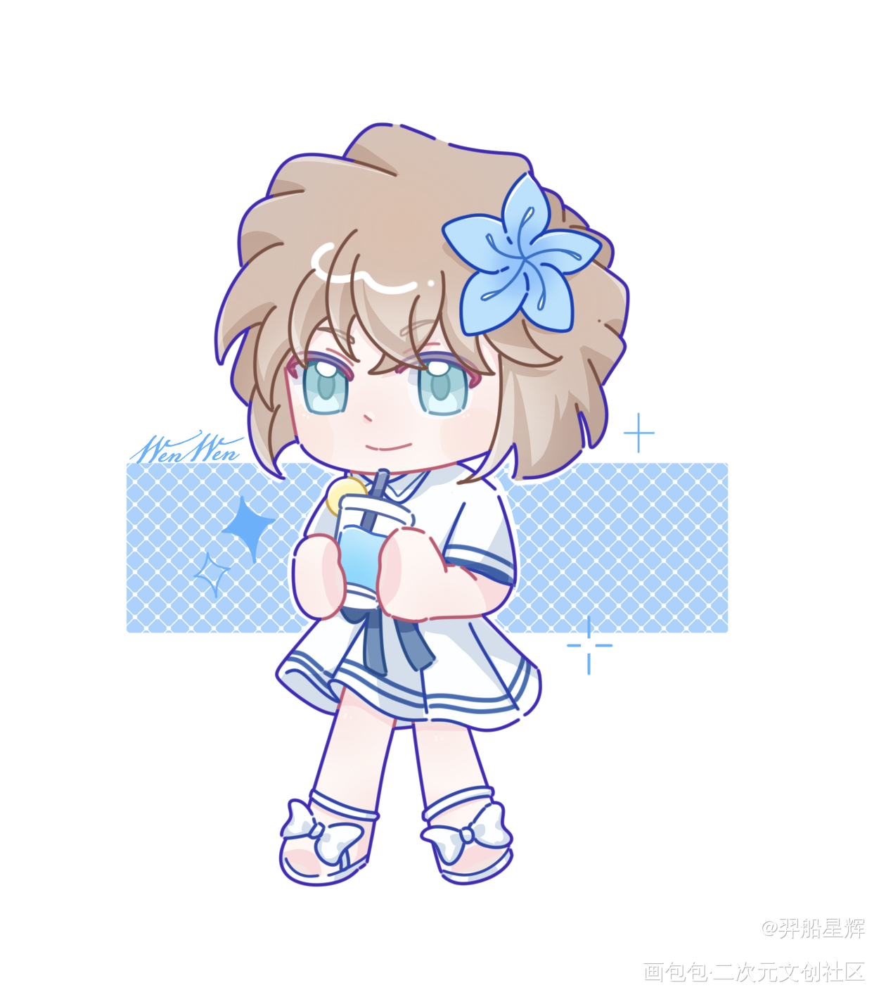 海风吹拂_名侦探柯南灰原哀同人绘画绘画作品