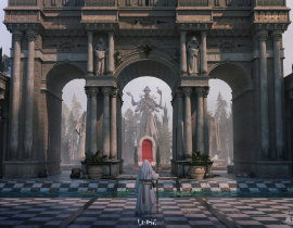 跨越这道红色的门_绘画作品