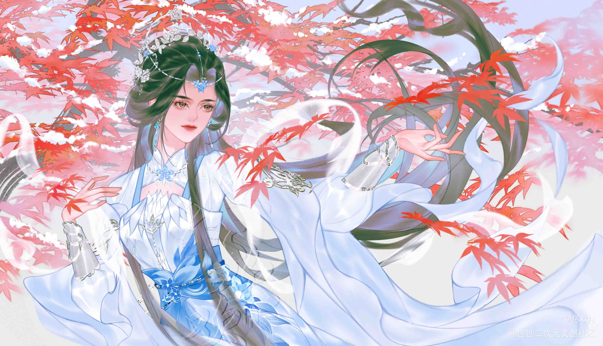 李慕婉(*¯︶¯*)_摸鱼页古风同人绘画练习绘画绘画作品