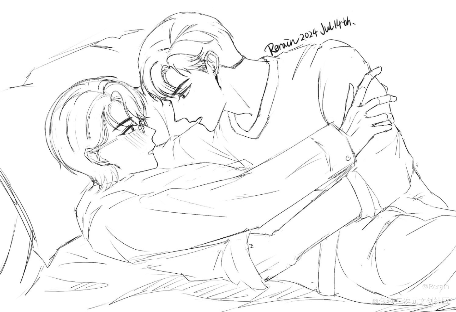 这个狗儿在干什么。_针锋对决188男团原顾原炀·针锋对决顾青裴·针锋对决绘画作品