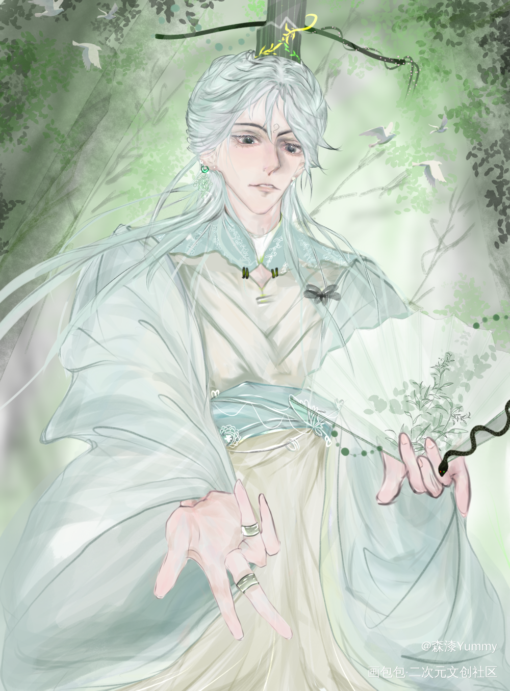 清_指绘绘画oc绘画作品