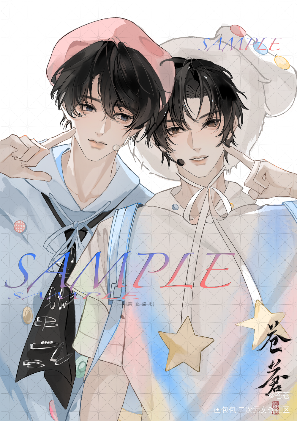 橹穆贴贴_橹穆绘画作品