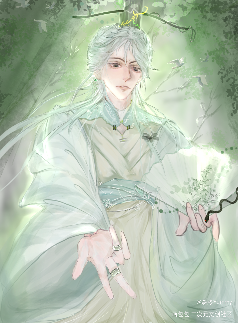 清_指绘绘画oc绘画作品