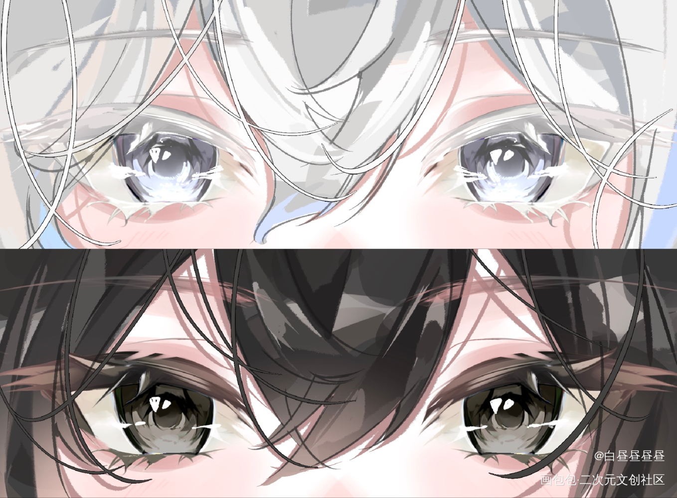 请吃塔柳眼睛条_我在惊悚游戏里封神白柳塔柳谢塔绘画作品