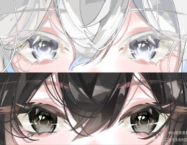 请吃塔柳眼睛条_绘画作品