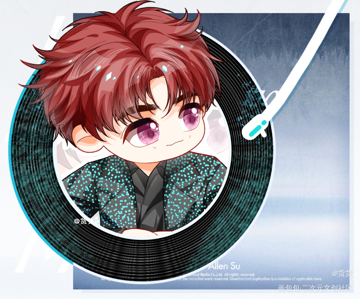 _摸鱼页人物练习Q版绘画作品