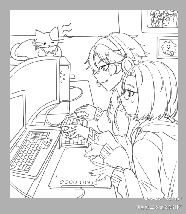 人类的悲欢并不相通_双人互动有偿接稿接稿梦女绘画作品