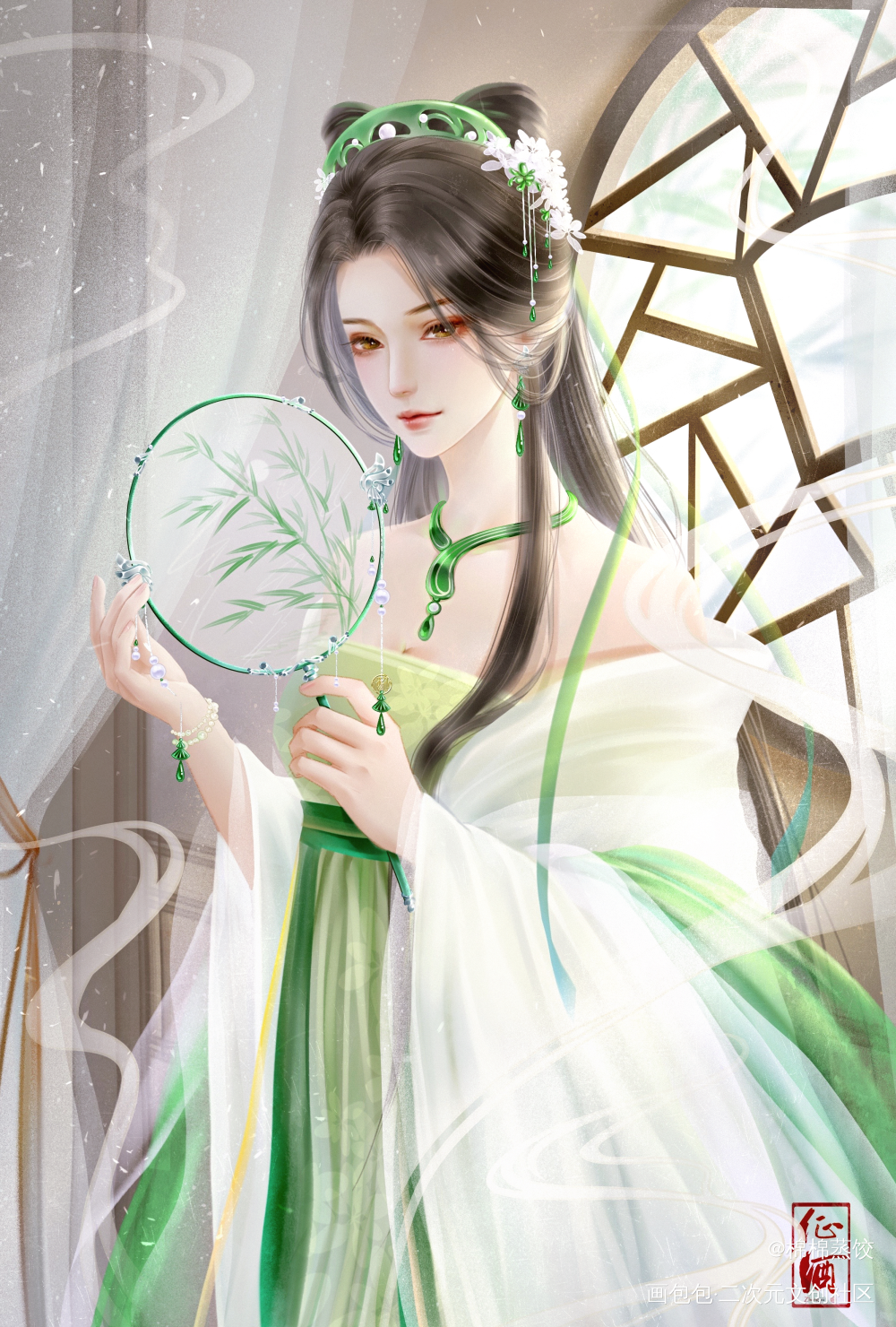 《天行九歌》弄玉_天行九歌古风人物古风插画同人绘画绘画作品