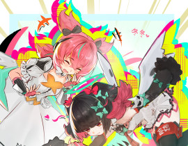 【绝区零妄想天使】演出后台_绘画作品