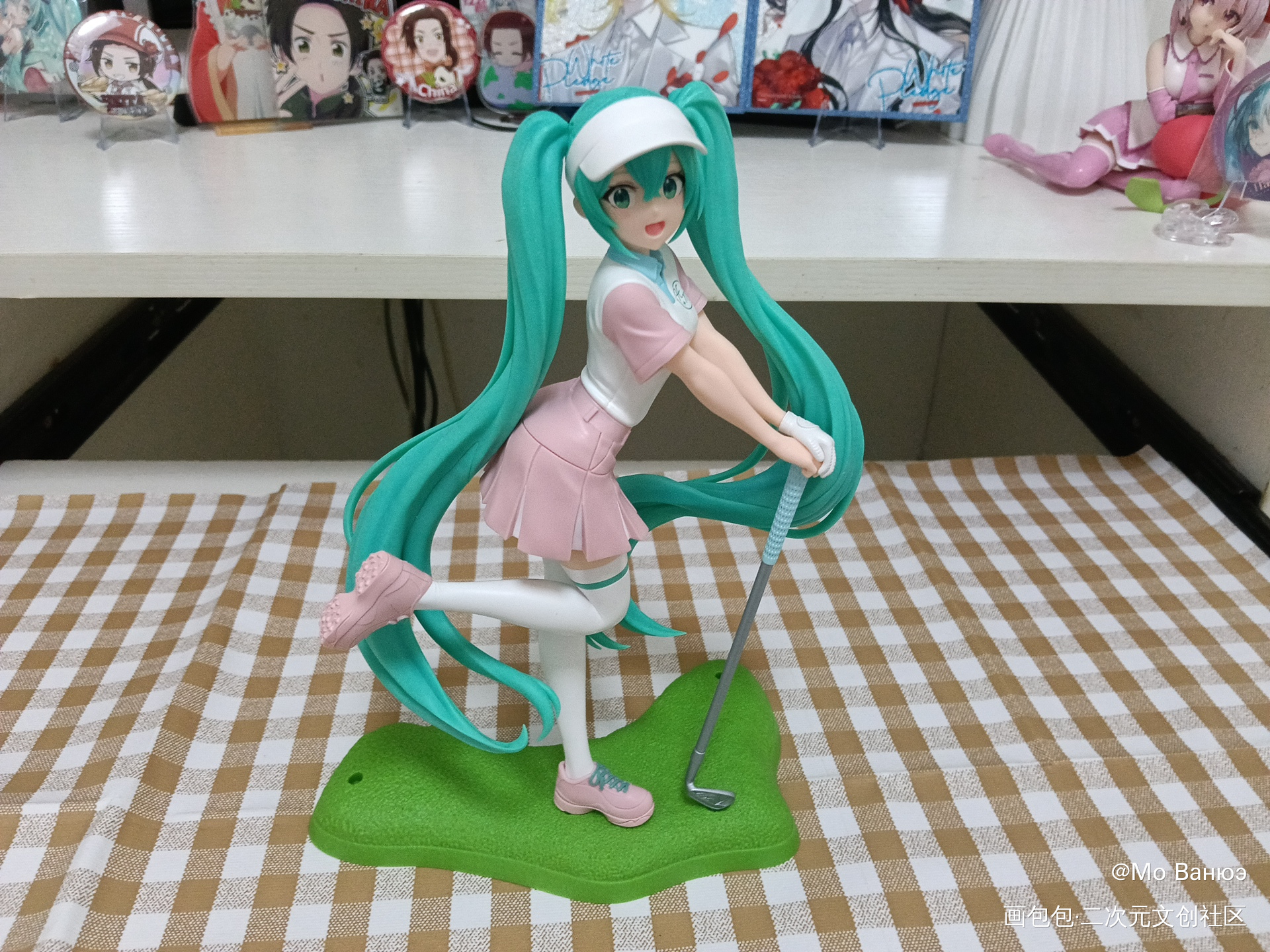 （出物）初音未来手办高尔夫_初音ミク初音未来出谷初音miku绘画作品