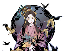 雀翻云卷_绘画作品